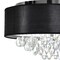 Cwi Lighting Dash 4 Light Drum Shade Flush Mount With Chrome Finish 5443C18C (Black) - alternate 3